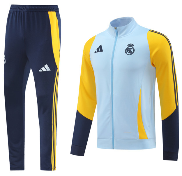 24 25 Men KIT Real Madrid Soccer Jacket suit MBAPPE BELLINGHAM VINI JR CAMAVINGA ALABA ASENSIO MODRIC  2024 2025 Men Football jogging kit uniforms