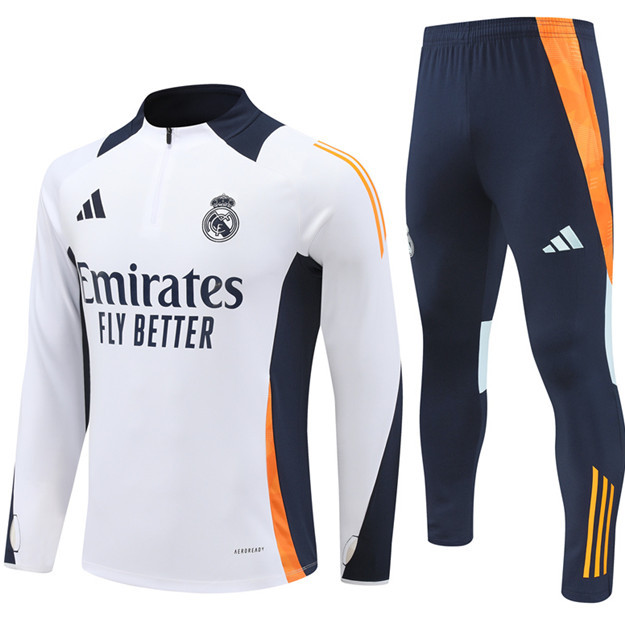 24 25 Men KIT Real Madrid Soccer Training suit MBAPPE BELLINGHAM VINI JR CAMAVINGA ALABA ASENSIO MODRIC 2024 2025 Adult Football jogging kit uniforms