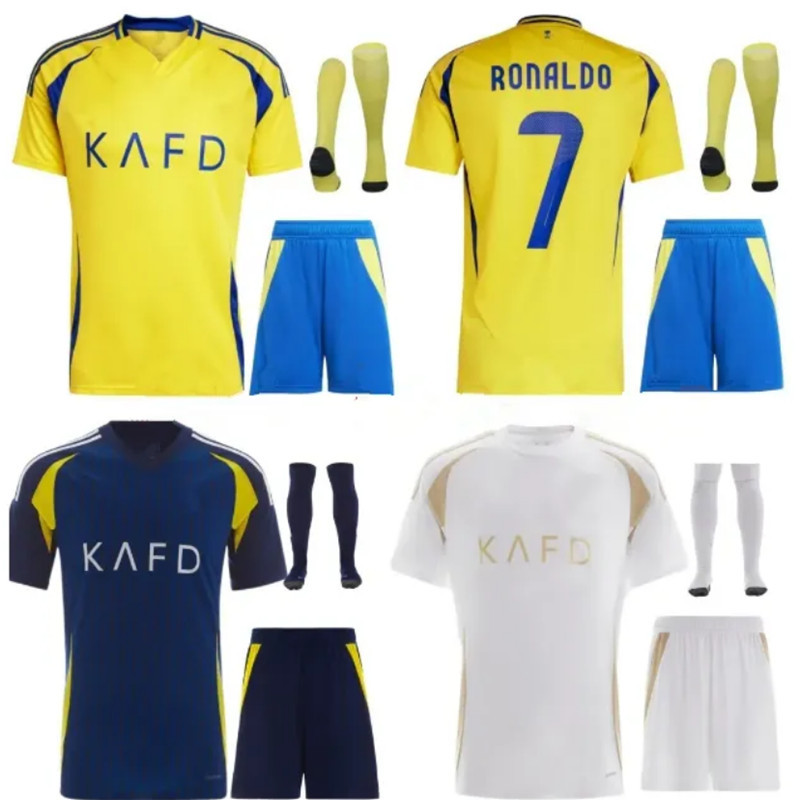 24 25 KIDS KIT NEYMAR JR Al Nassr FC Ronaldo soccer Jerseys KitAl Hilal Saudi uniform CR7 MEN kit Football shiirt MANE jersey 2023 SERGEJ Saudi Arabia