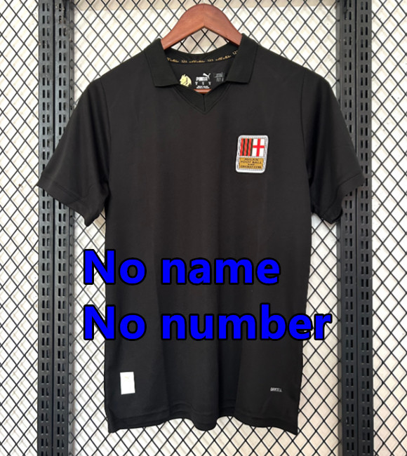 2425 AC Milan Soccer Jerseys GIMENEZ 2024 2025 Black red Milan125th anniversary shirt RAFA LEÃO PULISIC THEO JOÃO FÉLIX Football Men Uniforms