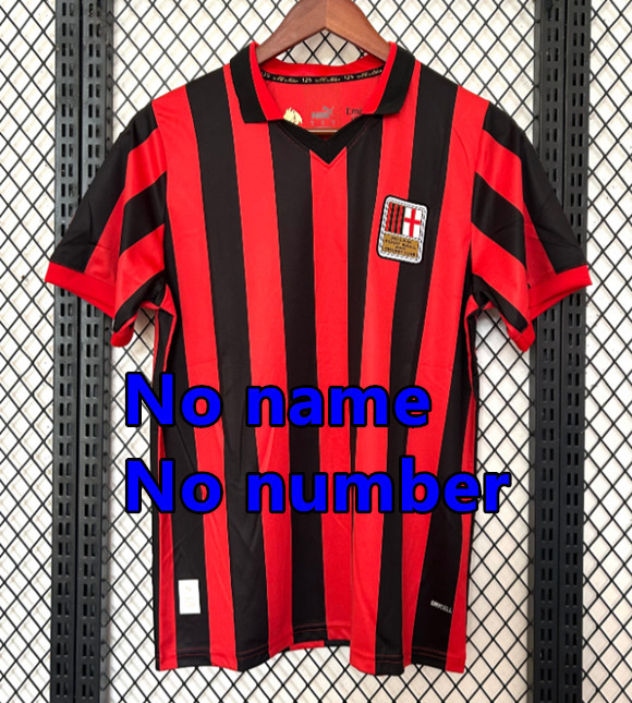 2425 AC Milan Soccer Jerseys GIMENEZ 2024 2025 Black red Milan125th anniversary shirt RAFA LEÃO PULISIC THEO JOÃO FÉLIX Football Men Uniforms