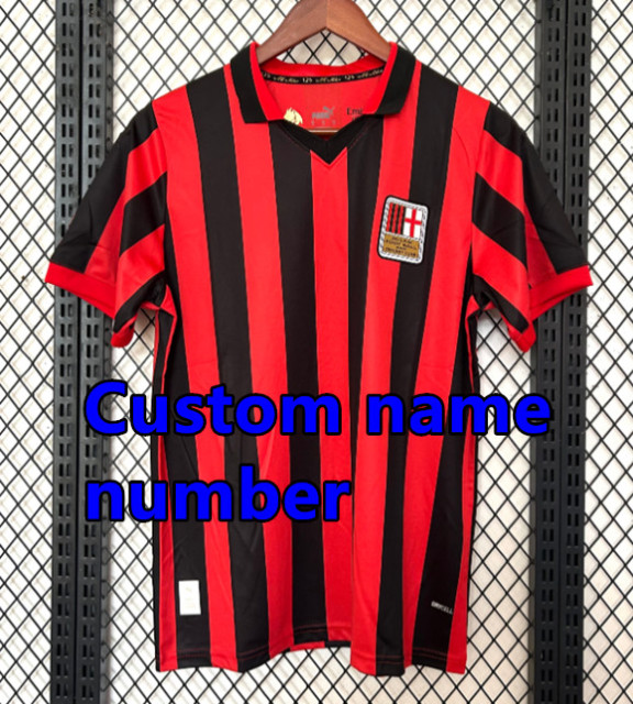 2425 AC Milan Soccer Jerseys GIMENEZ 2024 2025 Black red Milan125th anniversary shirt RAFA LEÃO PULISIC THEO JOÃO FÉLIX Football Men Uniforms