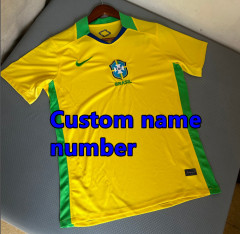 2025 Brazil Soccer Jersey VINI JR. NEYMAR JR CASEMIRO 25 26 National Team G.JESUS P.COUTINHO Home Away  PLAYER FAN edition Men Shirt  T.SILVA PELE MARCELO Football Uniform
