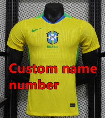 2025 Brazil Soccer Jersey VINI JR. NEYMAR JR CASEMIRO 25 26 National Team G.JESUS P.COUTINHO Home Away  PLAYER FAN edition Men Shirt  T.SILVA PELE MARCELO Football Uniform