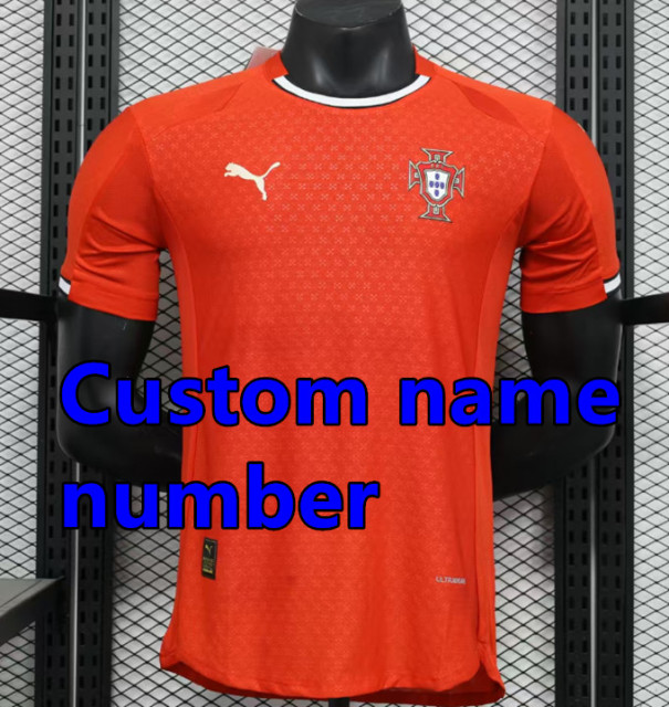 2025 Portugal Soccer Jerseys B.FERNANDES RONALDO Home away 25 26 PLAYER FAN edition ANDRÉ SILVA JOAO FELIX PEPE BERMARDO Football shirt Men uniform