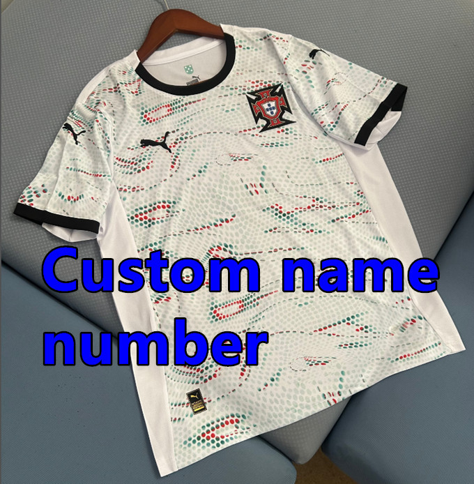 2025 Portugal Soccer Jerseys B.FERNANDES RONALDO Home away 25 26 PLAYER FAN edition ANDRÉ SILVA JOAO FELIX PEPE BERMARDO Football shirt Men uniform