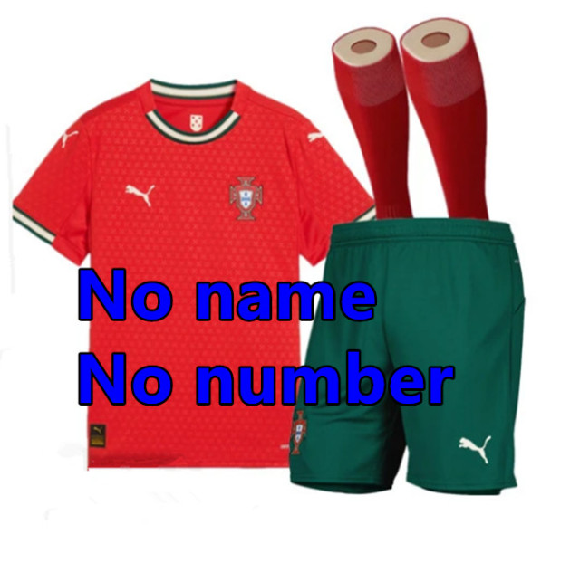 Men KIT 2025 Portugal Soccer Jersey B.FERNANDES RONALDO Home away 25 26 FAN edition ANDRÉ SILVA JOAO FELIX PEPE BERMARDO Football shirt KIDS uniform