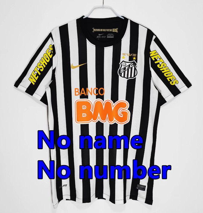 12 13 Santos Retro jersey Home AWAY white adult 2012 2013 NEYMAR JR FAN edition Men Shirt T.SILVA PELE MARCELO Football Uniform