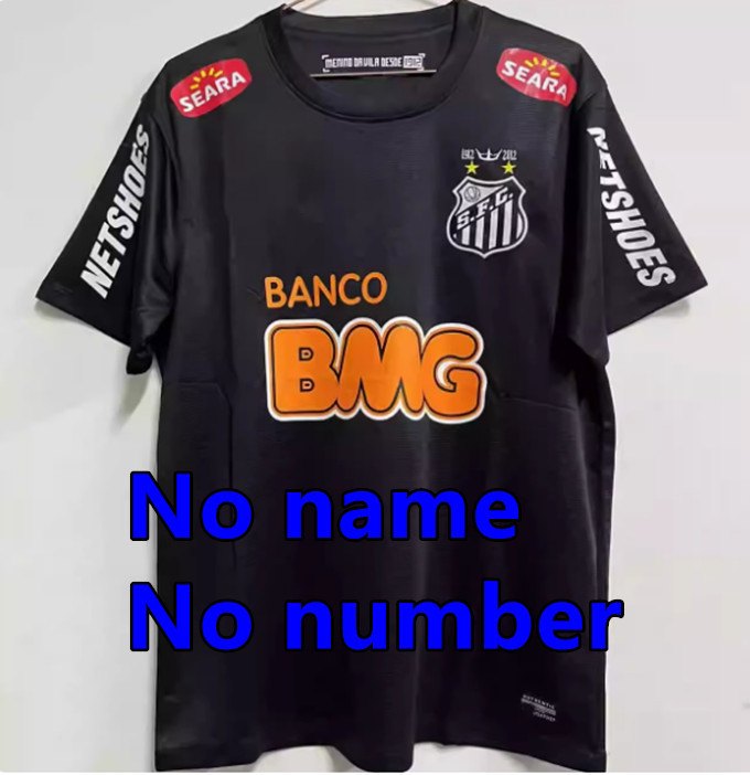 12 13 Santos Retro jersey Home AWAY white adult 2012 2013 NEYMAR JR FAN edition Men Shirt T.SILVA PELE MARCELO Football Uniform