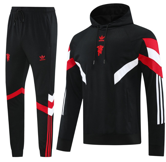 Men Set 24 25 Manchester United Soccer Jacket suit RASHFORD LONG sleeve GARNACHO HOJLUND B. FERNANDES MARTINEZ DALOT CASEMIRO SHAW ANTONY MAINOO 2024 2025 Football uniforms