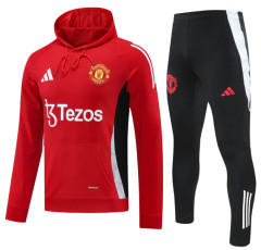 Men Set 24 25 Manchester United Soccer Jacket suit RASHFORD LONG sleeve GARNACHO HOJLUND B. FERNANDES MARTINEZ DALOT CASEMIRO SHAW ANTONY MAINOO 2024 2025 Football uniforms