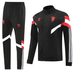 Men Set 24 25 Manchester United Soccer Jacket suit RASHFORD LONG sleeve GARNACHO HOJLUND B. FERNANDES MARTINEZ DALOT CASEMIRO SHAW ANTONY MAINOO 2024 2025 Football uniforms