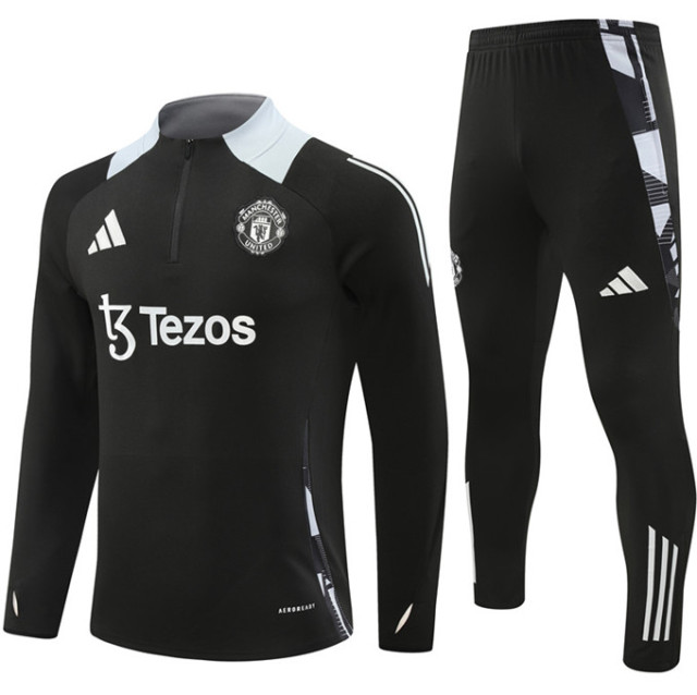 Men KIDS KIT 24 25 Manchester United Soccer Training suit RASHFORD LONG sleeve GARNACHO HOJLUND B. FERNANDES MARTINEZ DALOT CASEMIRO SHAW ANTONY MAINOO 2024 2025 Football uniforms