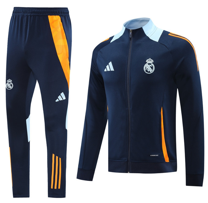 24 25 Men KIT Real Madrid Soccer Jacket suit MBAPPE BELLINGHAM VINI JR CAMAVINGA ALABA ASENSIO MODRIC  2024 2025 Men Football jogging kit uniforms