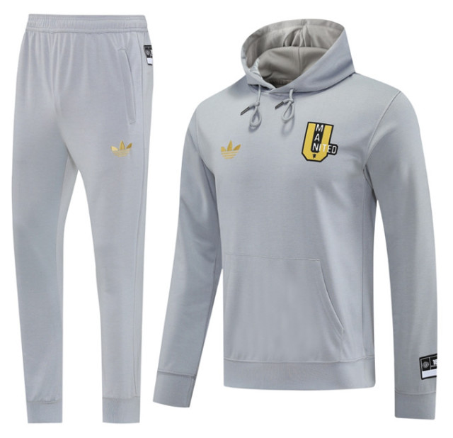 Men Set 24 25 Manchester United Soccer Jacket suit RASHFORD LONG sleeve GARNACHO HOJLUND B. FERNANDES MARTINEZ DALOT CASEMIRO SHAW ANTONY MAINOO 2024 2025 Football uniforms