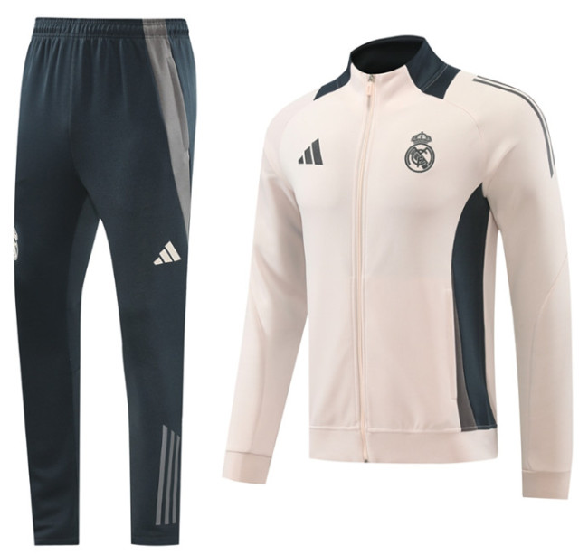 23 24 25 Men KIT Real Madrid Soccer Training suit MBAPPE Long pull jacket set BELLINGHAM VINI JR CAMAVINGA ALABA HAZARD ASENSIO MODRIC 2024 2025 Football uniforms