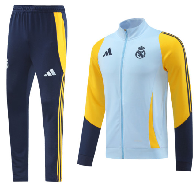 24 25 Real Madrid Soccer Jacket hooded suit MBAPPE BELLINGHAM VINI JR CAMAVINGA ALABA ASENSIO MODRIC 2024 2025 Men set jogging uniforms