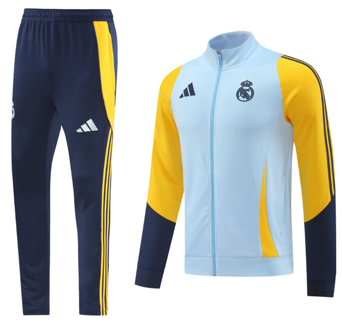 24 25 Real Madrid Soccer Jacket hooded suit MBAPPE BELLINGHAM VINI JR CAMAVINGA ALABA ASENSIO MODRIC 2024 2025 Men set jogging uniforms