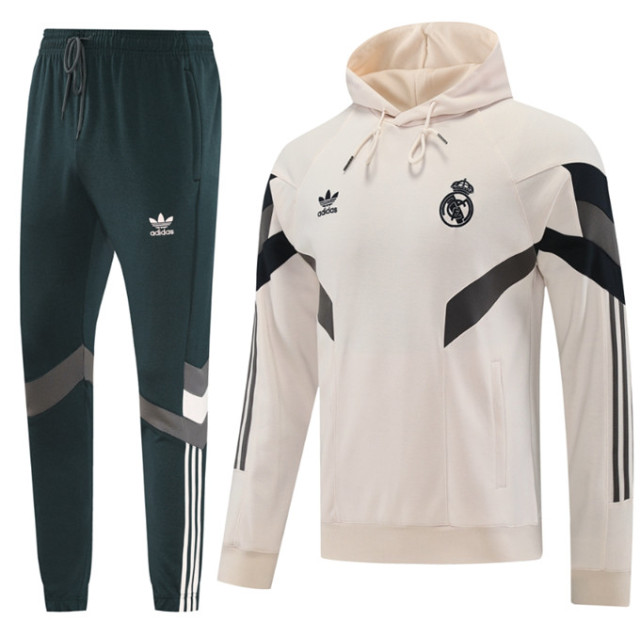 24 25 Real Madrid Soccer Jacket hooded suit MBAPPE BELLINGHAM VINI JR CAMAVINGA ALABA ASENSIO MODRIC 2024 2025 Men set jogging uniforms