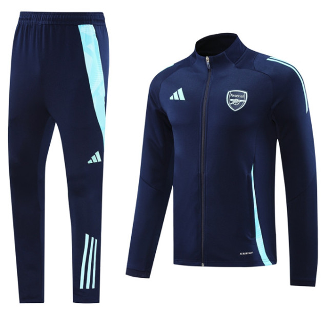 24 25 Arsenal Soccer Jacket hooded suit RICE HAVERTZ SAKA MARTINELLI WHITE SALIBA G.JESUS JORGINHO ODEGAARD 2024 2025 Men set jogging uniforms