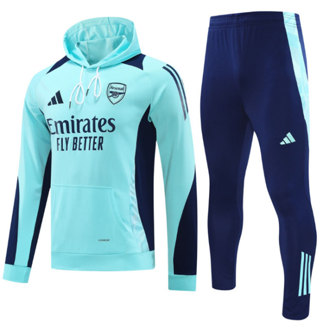 24 25 Arsenal Soccer Jacket hooded suit RICE HAVERTZ SAKA MARTINELLI WHITE SALIBA G.JESUS JORGINHO ODEGAARD 2024 2025 Men set jogging uniforms