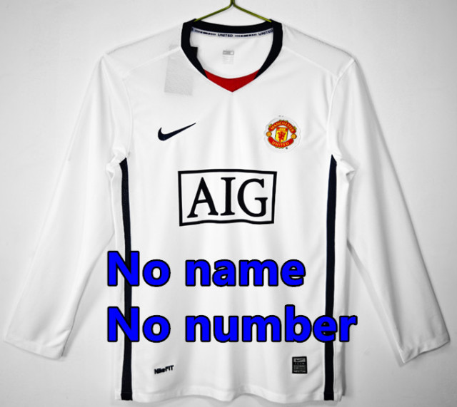 1998 1999 Manchester United Long sleeve Retro Soccer Jerseys Beckham Giggs Cantona Rooney Ronaldo 92 94 96 00 02 04 06 07 08 10 11 United Retro style Football shirt Adult Uniforms