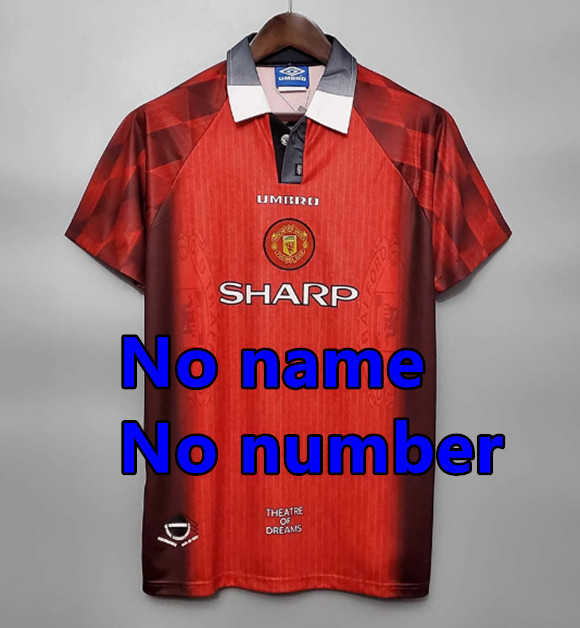 1998 1999 Manchester United Retro Soccer Jerseys Beckham Giggs Cantona Rooney Ronaldo 00 02 04 06 07 08 10 11 United Retro style Football shirt Adult Uniforms