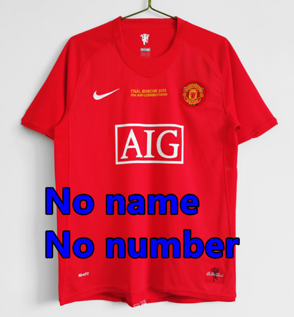 1998 1999 Manchester United Retro Soccer Jerseys Beckham Giggs Cantona Rooney Ronaldo 00 02 04 06 07 08 10 11 United Retro style Football shirt Adult Uniforms