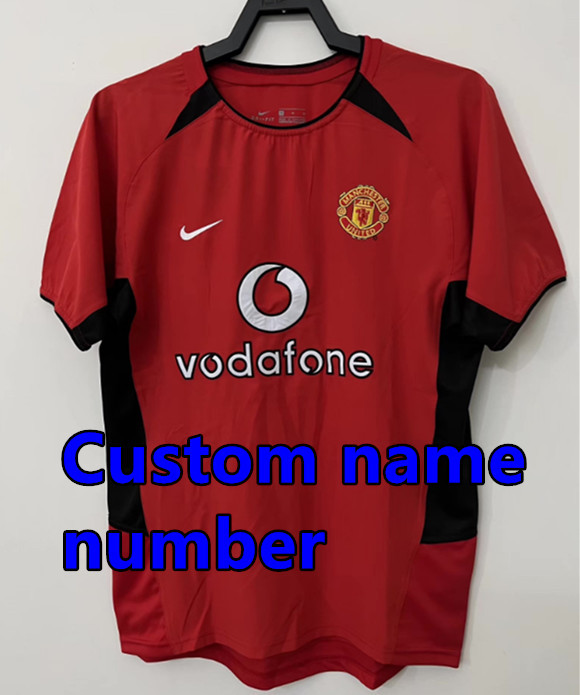 1998 1999 Manchester United Retro Soccer Jerseys Beckham Giggs Cantona Rooney Ronaldo 00 02 04 06 07 08 10 11 United Retro style Football shirt Adult Uniforms