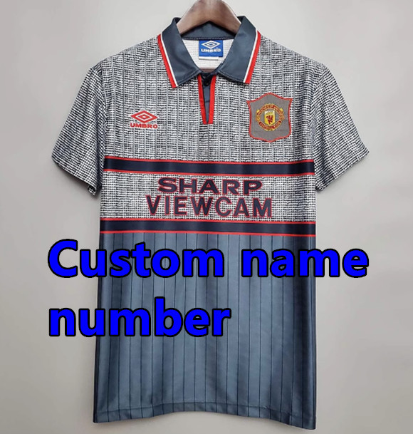 1998 1999 Manchester United Retro Soccer Jerseys Beckham Giggs Cantona Rooney Ronaldo 00 02 04 06 07 08 10 11 United Retro style Football shirt Adult Uniforms