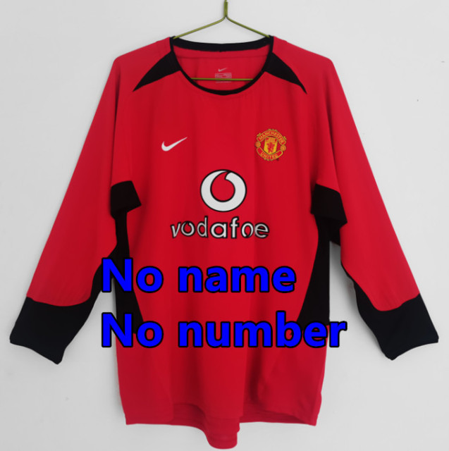 1998 1999 Manchester United Long sleeve Retro Soccer Jerseys Beckham Giggs Cantona Rooney Ronaldo 92 94 96 00 02 04 06 07 08 10 11 United Retro style Football shirt Adult Uniforms