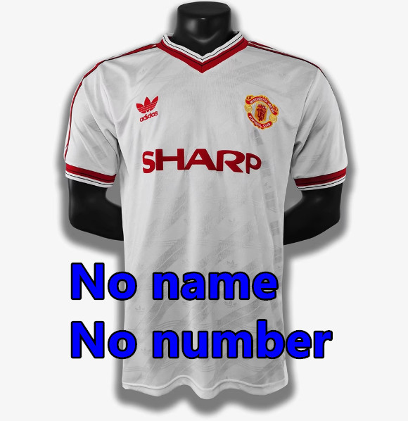 1992 1994 Manchester United Retro Soccer Jerseys Beckham Giggs Cantona Rooney Ronaldo 82 84 86 88 90 92 94 96 Retro style Football shirt Adult Uniforms