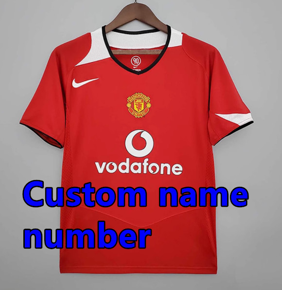 1998 1999 Manchester United Retro Soccer Jerseys Beckham Giggs Cantona Rooney Ronaldo 00 02 04 06 07 08 10 11 United Retro style Football shirt Adult Uniforms