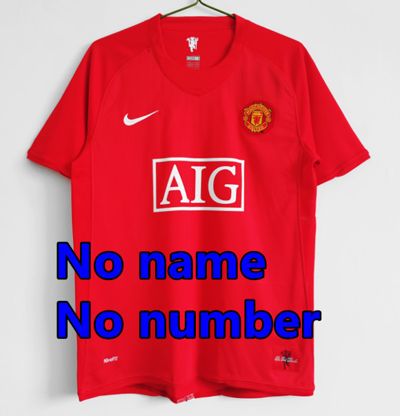 1998 1999 Manchester United Retro Soccer Jerseys Beckham Giggs Cantona Rooney Ronaldo 00 02 04 06 07 08 10 11 United Retro style Football shirt Adult Uniforms
