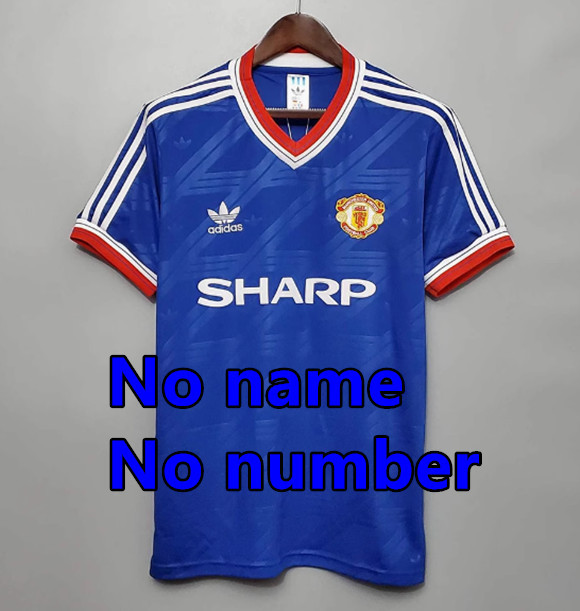 1992 1994 Manchester United Retro Soccer Jerseys Beckham Giggs Cantona Rooney Ronaldo 82 84 86 88 90 92 94 96 Retro style Football shirt Adult Uniforms