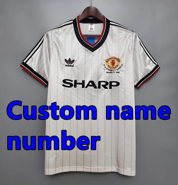 1992 1994 Manchester United Retro Soccer Jerseys Beckham Giggs Cantona Rooney Ronaldo 82 84 86 88 90 92 94 96 Retro style Football shirt Adult Uniforms