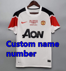 1998 1999 Manchester United Retro Soccer Jerseys Beckham Giggs Cantona Rooney Ronaldo 00 02 04 06 07 08 10 11 United Retro style Football shirt Adult Uniforms