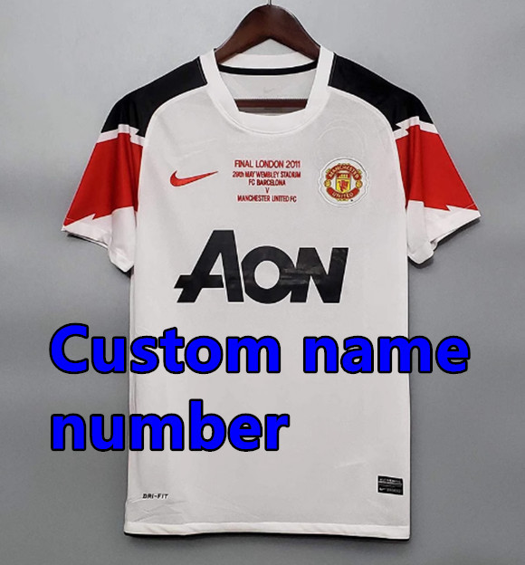 1998 1999 Manchester United Retro Soccer Jerseys Beckham Giggs Cantona Rooney Ronaldo 00 02 04 06 07 08 10 11 United Retro style Football shirt Adult Uniforms