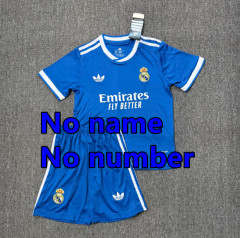 25 26 KIDS KIT Real Madrid Soccer Jerseys MBAPPE Home Away third BELLINGHAM VINI JR CAMAVINGA VALVERDE MODRIC REAL MADRIDS BOY 2025 2026 Football uniforms