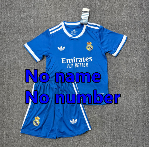 25 26 KIDS KIT Real Madrid Soccer Jerseys MBAPPE Home Away third BELLINGHAM VINI JR CAMAVINGA VALVERDE MODRIC REAL MADRIDS BOY 2025 2026 Football uniforms