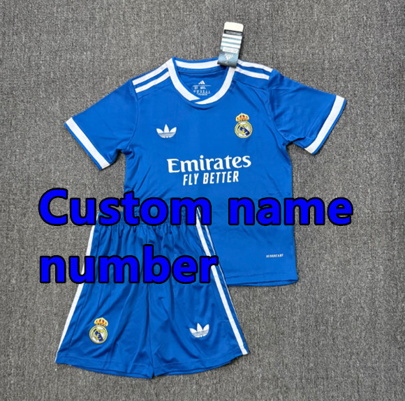25 26 KIDS KIT Real Madrid Soccer Jerseys MBAPPE Home Away third BELLINGHAM VINI JR CAMAVINGA VALVERDE MODRIC REAL MADRIDS BOY 2025 2026 Football uniforms