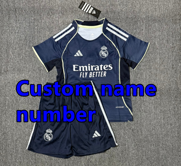 25 26 KIDS KIT Real Madrid Soccer Jerseys MBAPPE Home Away third BELLINGHAM VINI JR CAMAVINGA VALVERDE MODRIC REAL MADRIDS BOY 2025 2026 Football uniforms