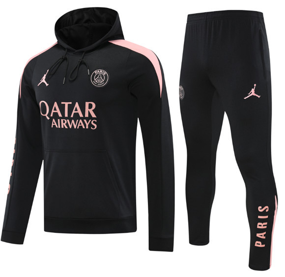 24 25 PSG Soccer Jacket hooded suit MBAPPE O DEMBELE HERNANDES KOLO MUANI BARCOLA HAKIMI 2024 2025 Paris Men set jogging uniforms