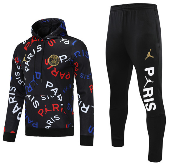 24 25 PSG Soccer Jacket hooded suit MBAPPE O DEMBELE HERNANDES KOLO MUANI BARCOLA HAKIMI 2024 2025 Paris Men set jogging uniforms