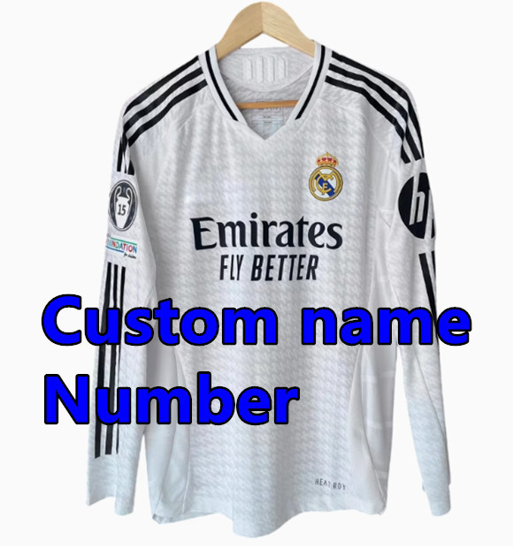 24 25 Real Madrid PALYER version Soccer Jerseys MBAPPE Home BELLINGHAM VINI JR CAMAVINGA VALVERDE MODRIC REAL MADRIDS Retro Player version 10 11 12 13 14 15 16 17 18 21 22 Football uniforms