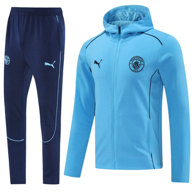 25 26 Manchester City Soccer Jacket suit Long zipper HAALAND DE BRUYNE PHILLIPS GREALISH FERRAN MAHREZ FODEN BERNARDO 2024 2025 2026 Men set jogging uniforms