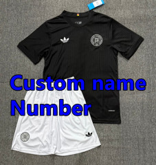 black Custom Name number