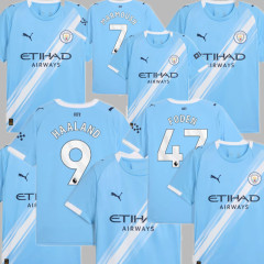25 26 ManchesterCity Soccer Jerseys HAALAND DE BRUYNE PHILLIPS GREALISH FERRAN MAHREZ FODEN BERNARDO JOAO CANCELO 2025 2026 RODRIGO Football Men Uniforms