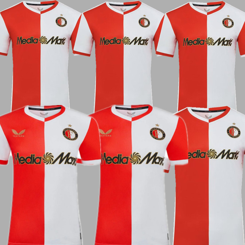 25 26 Feyenoord Home Soccer Jerseys KOKCU Gimenez Danilo TRAUNER HARTMAN GIMENEZ PAIXAO TIMBER 2025 2026 Football Men Uniforms