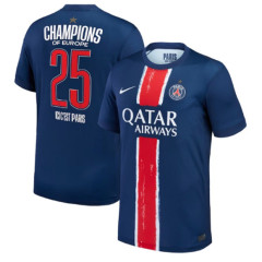 24 25 PSG Champions League Soccer Jerseys Home O. DEMBELE D.DOUE JOAO NEVES 2024 2025 Paris BARCOLA HAKIMI Football Shirt Men Uniforms